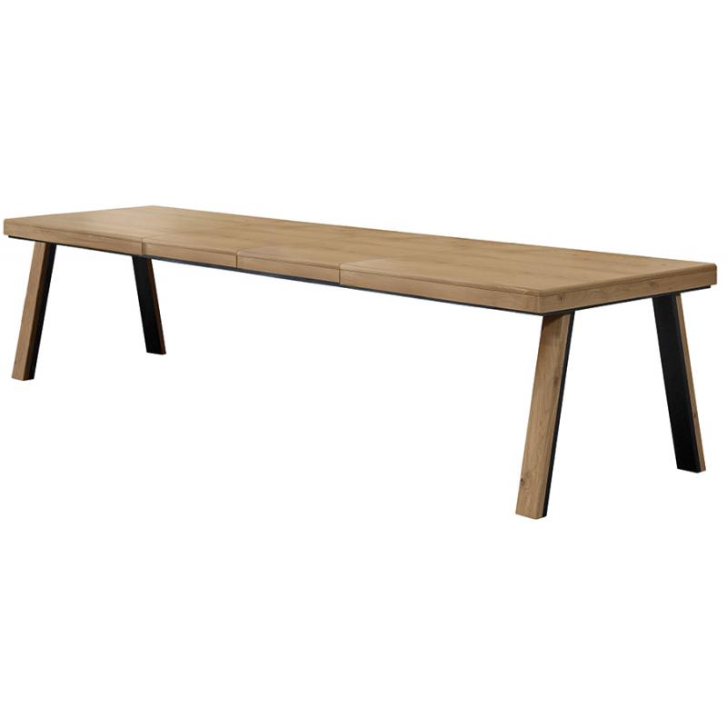 Oakham 1.6M-2.6M Extending Dining Table With T Legs